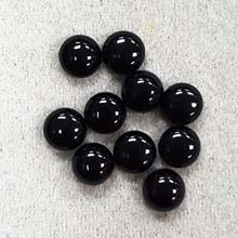 8MM ROUND CABOCHON BLACK ONYX (10PCS/BAG)